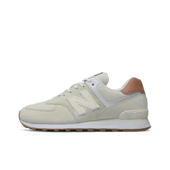 New Balance 574 Ecru Tint White Mahogany