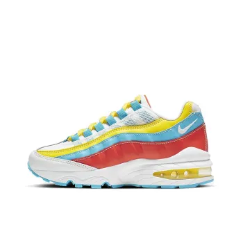 Nike Air Max 95 'White Blue Fury Opti Yellow' GS