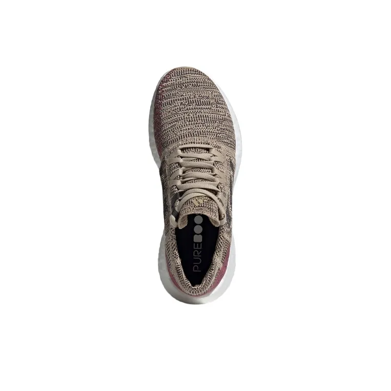 Adidas Pureboost Go Cushioning Low-Top Running Shoes Women's Brown Black-4