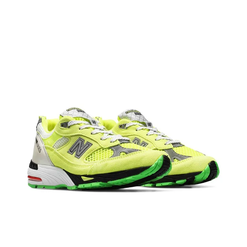 New Balance 991 MiUK Aries Lime Women's-2
