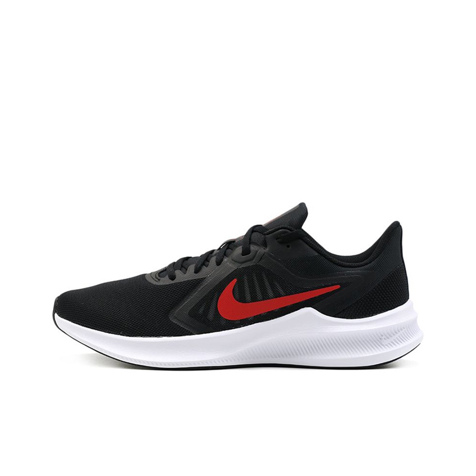 Nike Downshifter 10 Running Shoes Men Low top Black Red US W 11.5