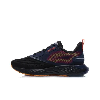 LiNing Cloud 5 V Shield Cushioning, Slip Resistant, And Abrasion Resistant Low Top Running Shoes Men's Black