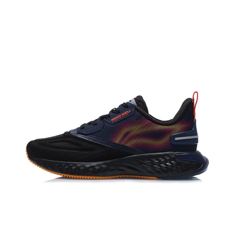 LiNing Cloud 5 V Shield Cushioning, Slip Resistant, And Abrasion Resistant Low Top Running Shoes Men's Black-0