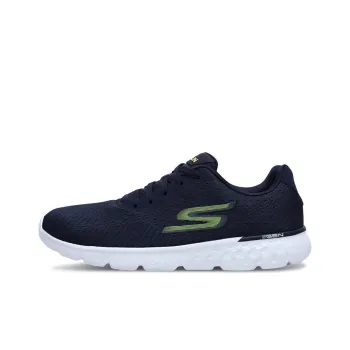 Skechers Go Run 400 Cushioning Anti Slip Wear Resistant Breathability Low Top Casual Running Shoes Men's Blue Green