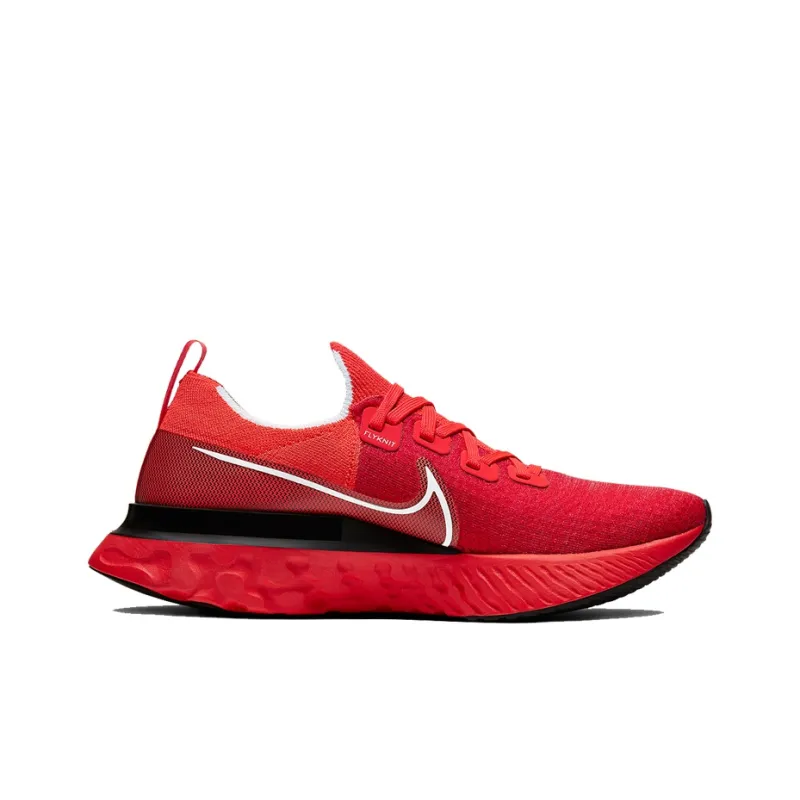 Nike React Infinity Run Flyknit Bright Crimson Black-1