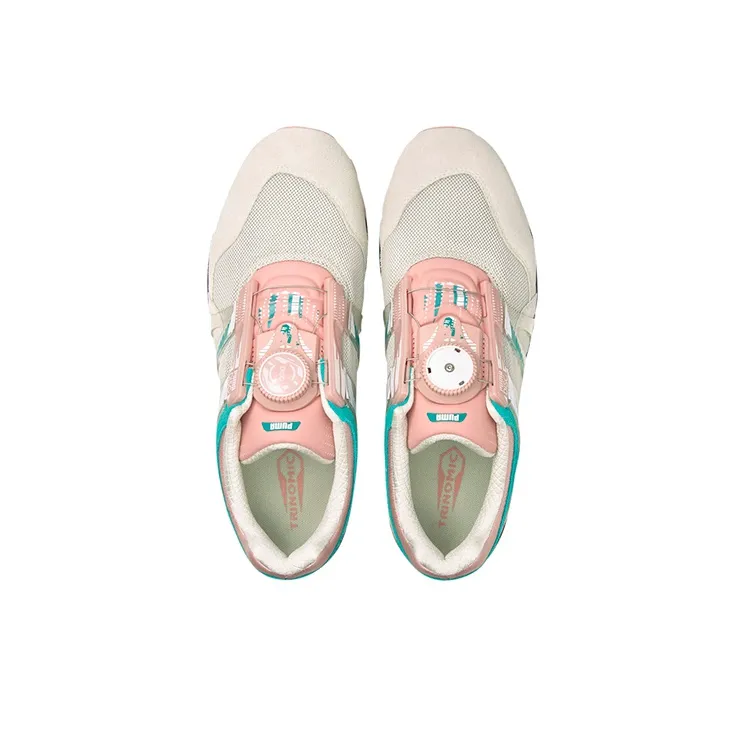 PUMA Xs 7000 Disc Story Low Khaki/Pink/Green Women's-3