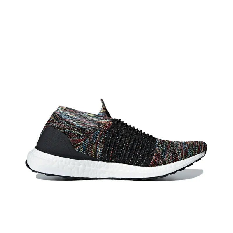 Adidas Ultra Boost Laceless Black Shock Yellow Red-1