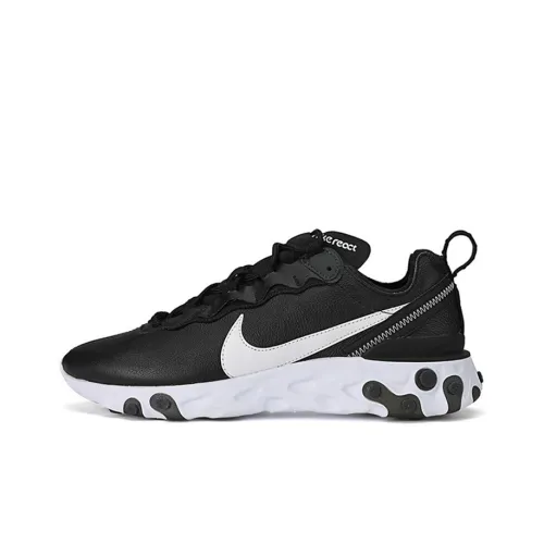 Nike React Element 55 Running Shoes Men Low-Top Black/White