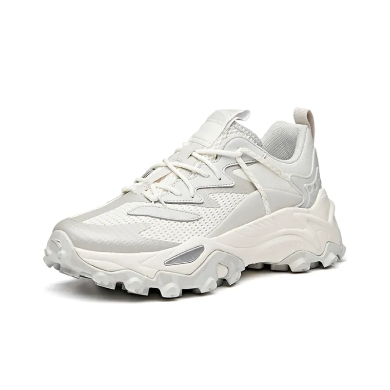 Anta Shock Absorbers Slip Resistant, Abrasion Resistant, Breathable Low Top Running Shoes Men's White Gray-2