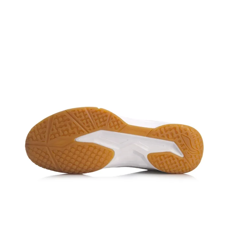LiNing Ace Anti Slip Wear Resistant Low Top Badminton Shoes Men's White-4