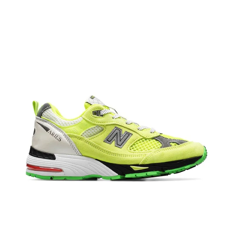 New Balance 991 MiUK Aries Lime Women's-1