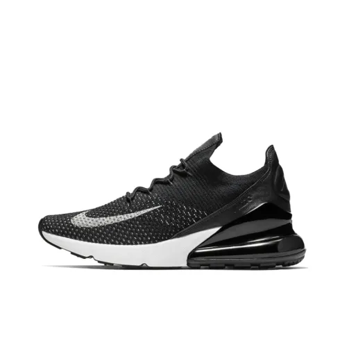 Nike Air Max 270 Flyknit Black White Women's