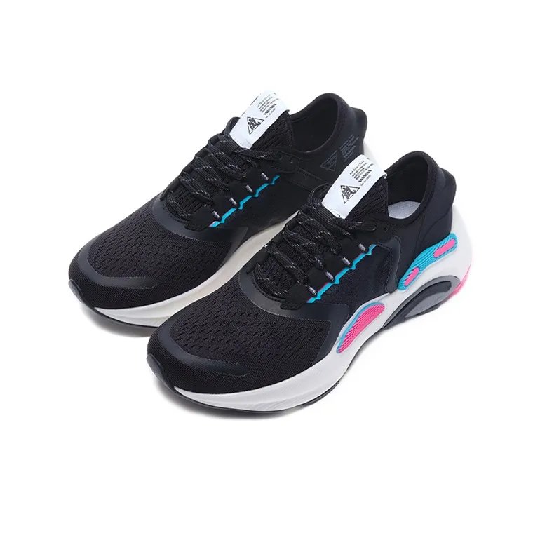 LiNing Arashi Plus Cushioning Rebound Low Top Running Shoes Women's Standard Black-2