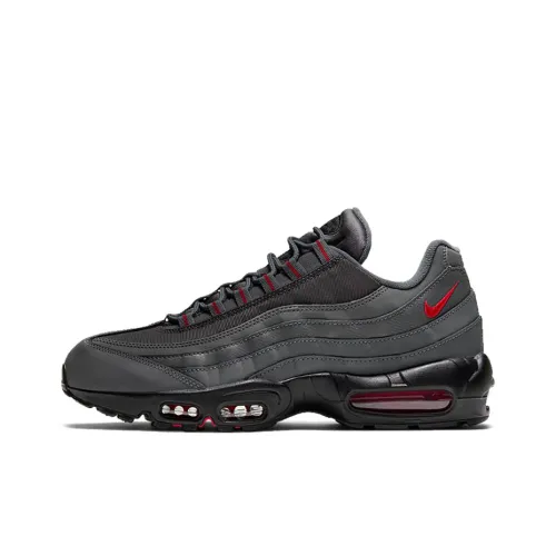 Nike Air Max 95 Running Shoes Men Low-Top Gray Red