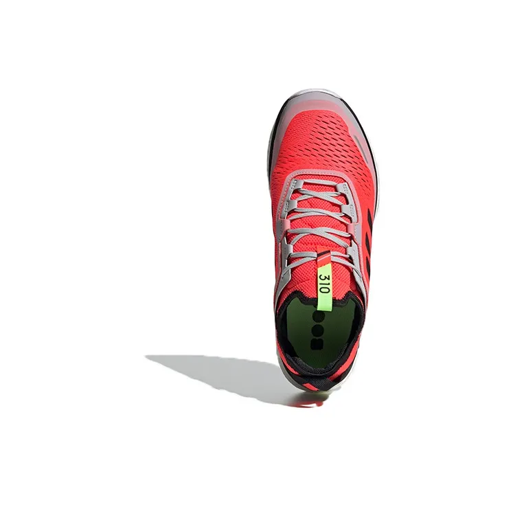 Adidas Terrex Agravic Flow Shoes 'Red Black Green'-4