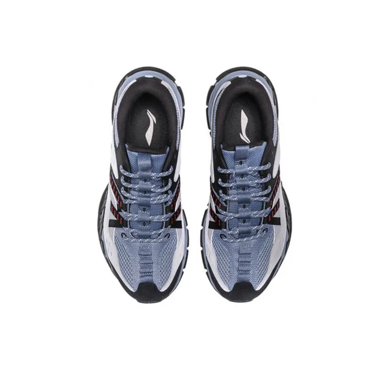LiNing Low Top Running Shoes Men's Gray Blue-2