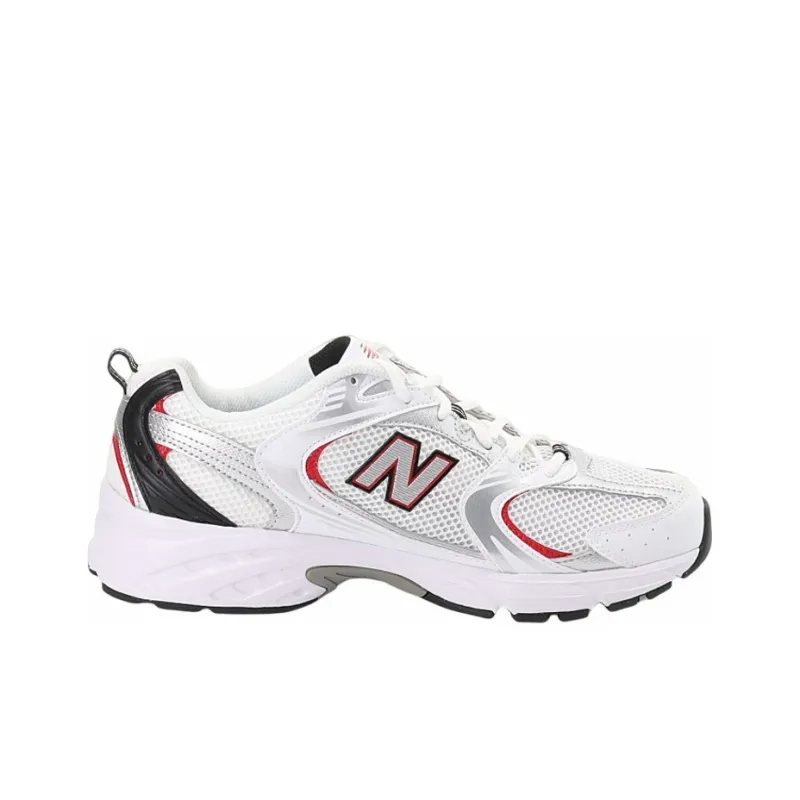 New Balance 530v2 White Silver Red-1