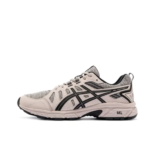 Asics Gel-Venture 7 Running Shoes Men Low-Top Beige/Black