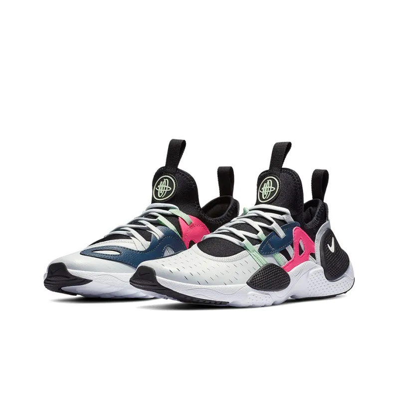 Nike Huarache E.D.G.E. Cushioned Anti-Slip Wear-Resistant Breathable Lightweight Low-Top Running Shoes GS Black Pink-2