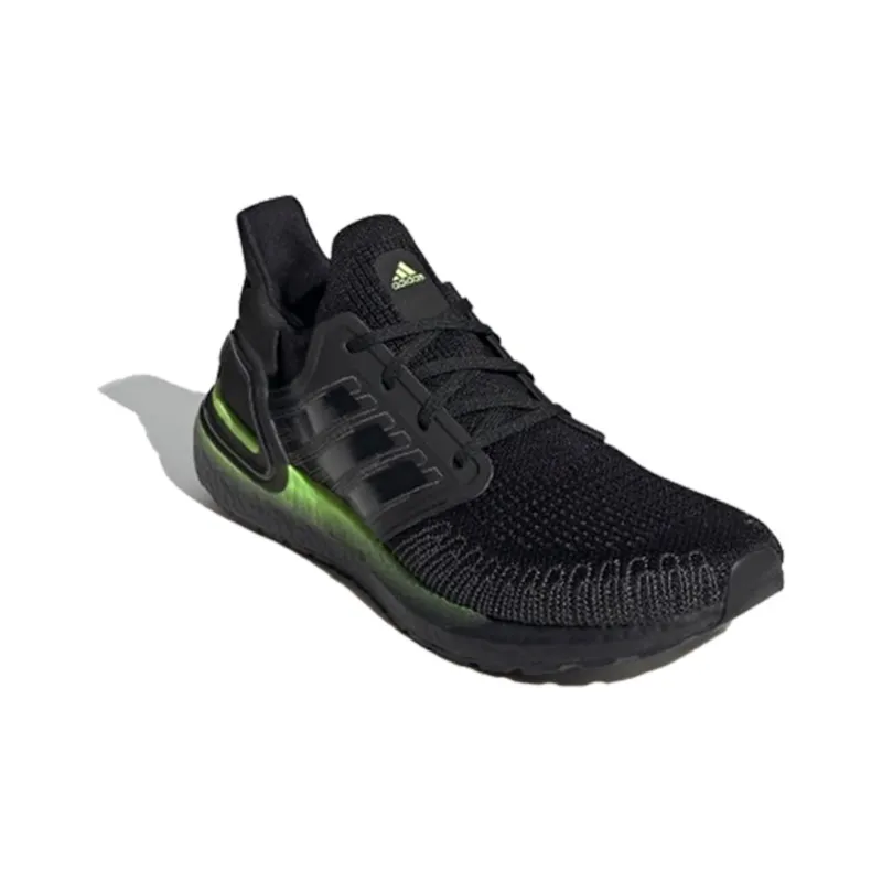 adidas Ultraboost 20 Black Signal Green-1