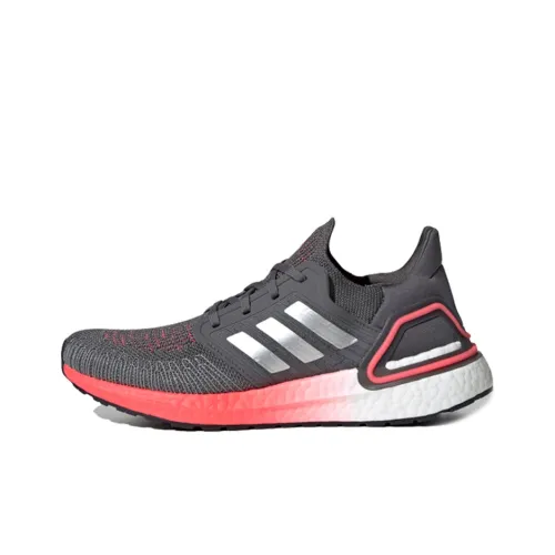 Adidas Ultraboost 20 Running Shoes Women's Low-Top Gray/Silver/Pink