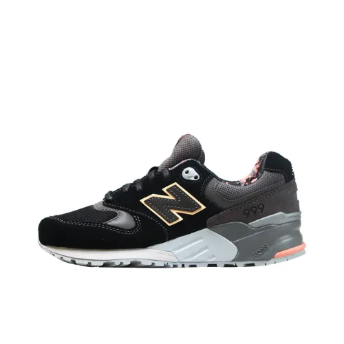 New Balance NB 999 Running Shoes Women's Low-Top Black/Pink/Gray/Yellow