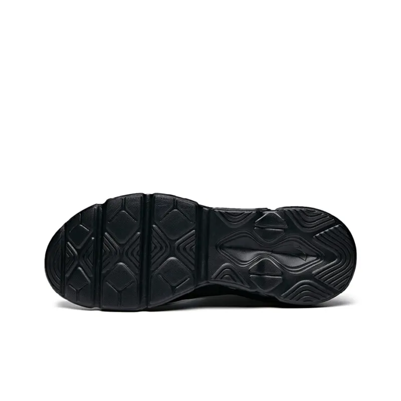 Anta Cushioning, Slip Resistant, Breathable, Lightweight Low Top Running Shoes Men's Black-5