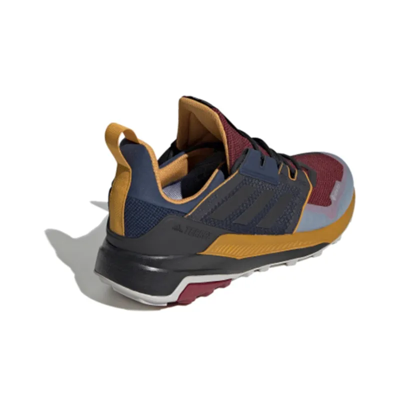 Adidas Terrex Trailmaker Gt Breathable Low-Top Casual Running Shoes Men's Red Black Blue-3
