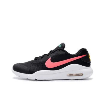 Nike Air Max Oketo Cushioned Slip-Resistant Low-Top Air Cushion Long Distance Running Running Shoes GS Black Red