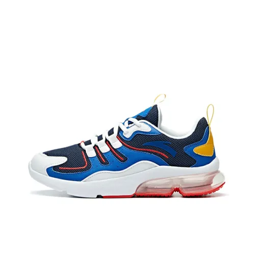 ANTA Running Shoes Men Low-Top Coastal Blue/Royal Blue/ANTA White