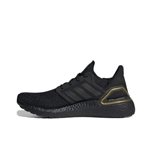 Adidas Ultra Boost 20 Core Black Gold Metallic