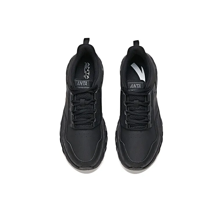 Anta Running Collection Wear resistant And Waterproof Low Top Running Shoes Men's Black-2
