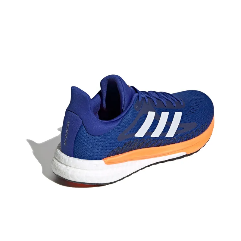 Adidas Solar Glide 3 Running Shoes Men Low-Top Blue/White/Orange-3