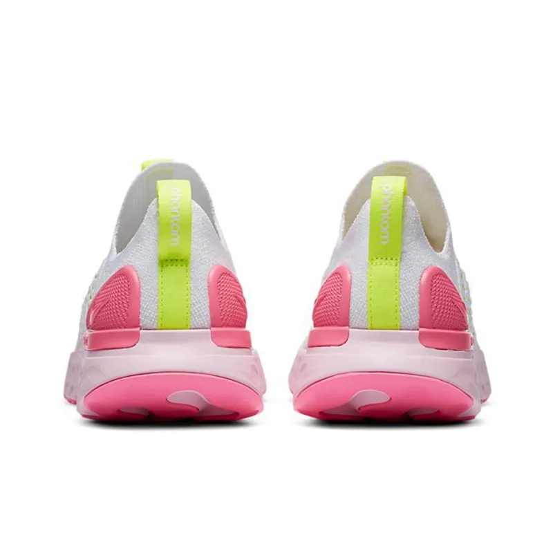 Nike React Phantom Run Flyknit 2 White Volt Pink Glow Women's-4