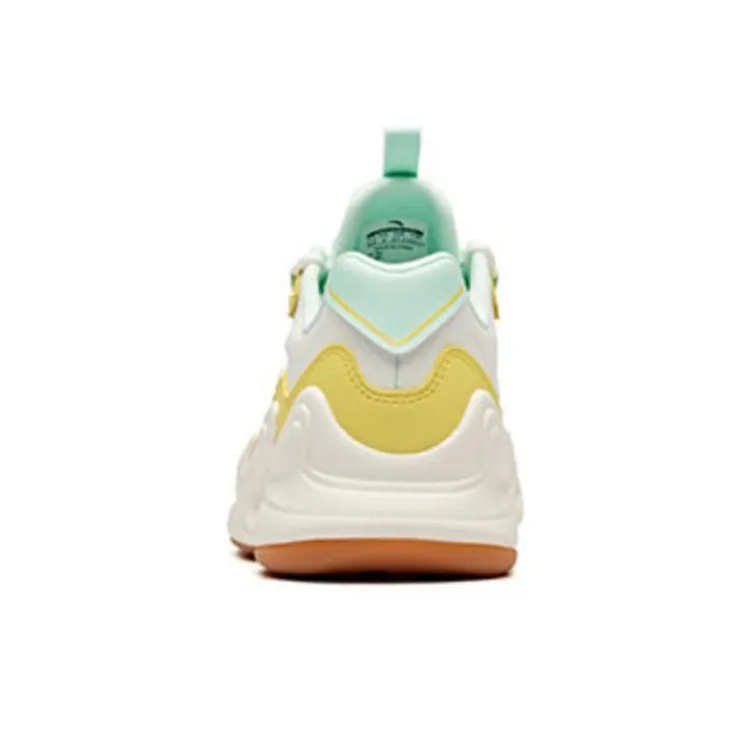 Anta Low Top Running Shoes Women's Neon White Green-3