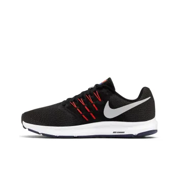 Nike Run Swift Shock Absorption Non Slip Low Tops Sports Black Red 'Black'