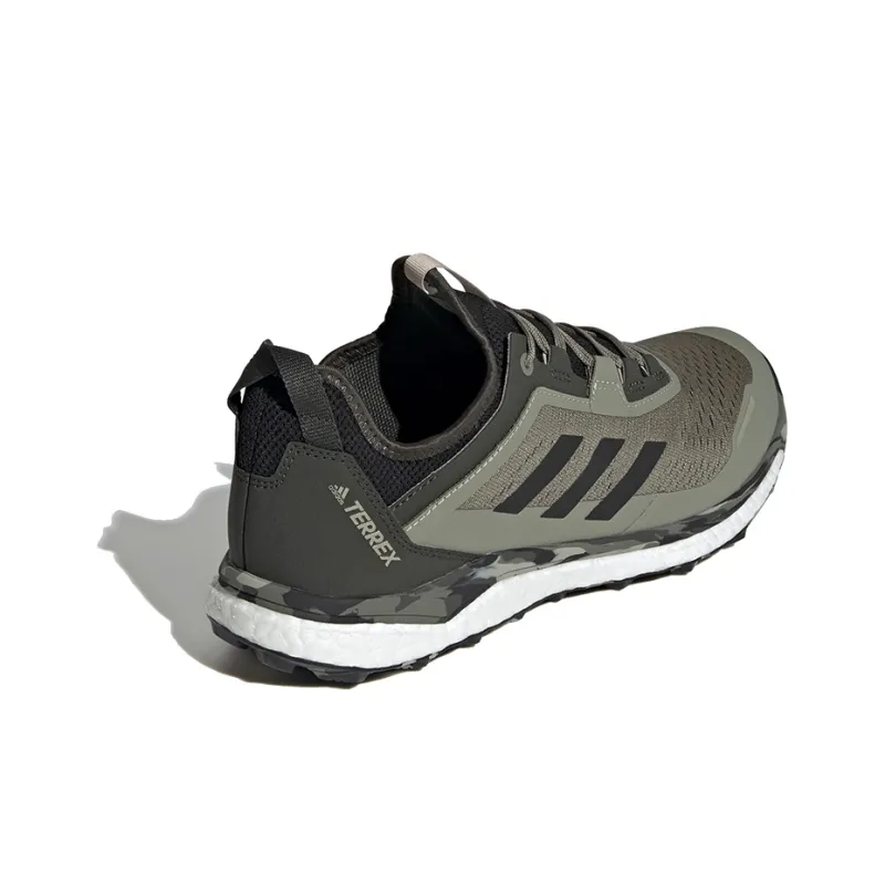 Adidas TERREX AGRAVIC FLOW Durable Breathable Low-Top Running Shoes Men's Army Green/Black-3