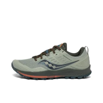 Saucony Shock Absorbers Slip Resistant, Abrasion Resistant, Lightweight Low Top Casual Running Shoes Men's Gray Orange
