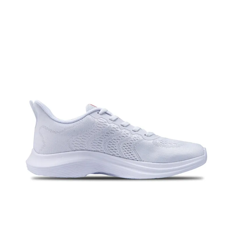 Anta Running Collection Cushioned Slip Resistant Abrasion Resistant Low Top Running Shoes Men's Anta White-1