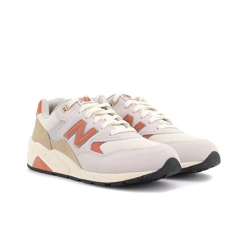New Balance NB 580 Durable Breathable Low Top Casual Running Shoes Unisex Light Gray-2