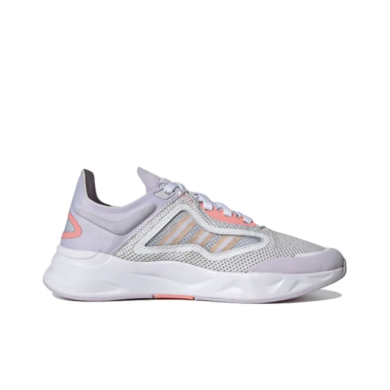 Adidas Neo Futureflow Cushioning Low Top Running Shoes Women's Light Purple Orange-1