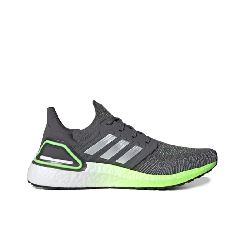 Adidas Ultra Boost 20 'Grey Five Silver Metallic Signal Green-1