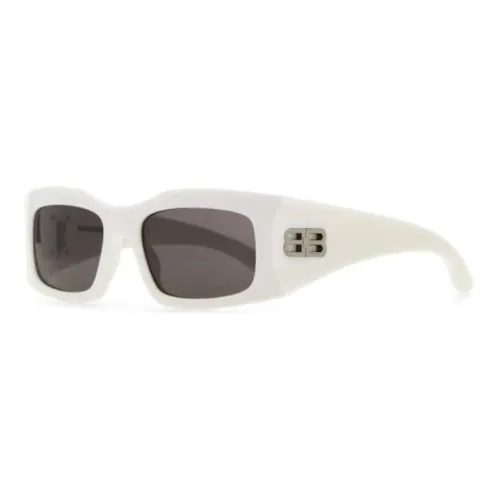 Balenciaga Pointed Edge Rectangle Framed Sunglasses