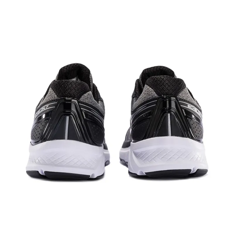 Saucony Echelon 7 Cushioned Slip-Resistant Lightweight Low-Top Running Shoes Men's Gray Black-3