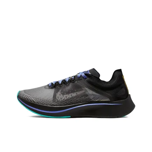 Nike Zoom Fly SP Running Shoes Women's Low-Top Black Blue