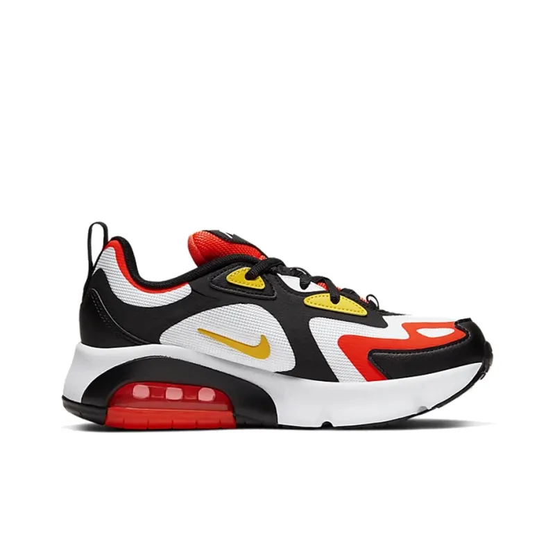 Nike Air Max 200 Black Bright Crimson GS-1