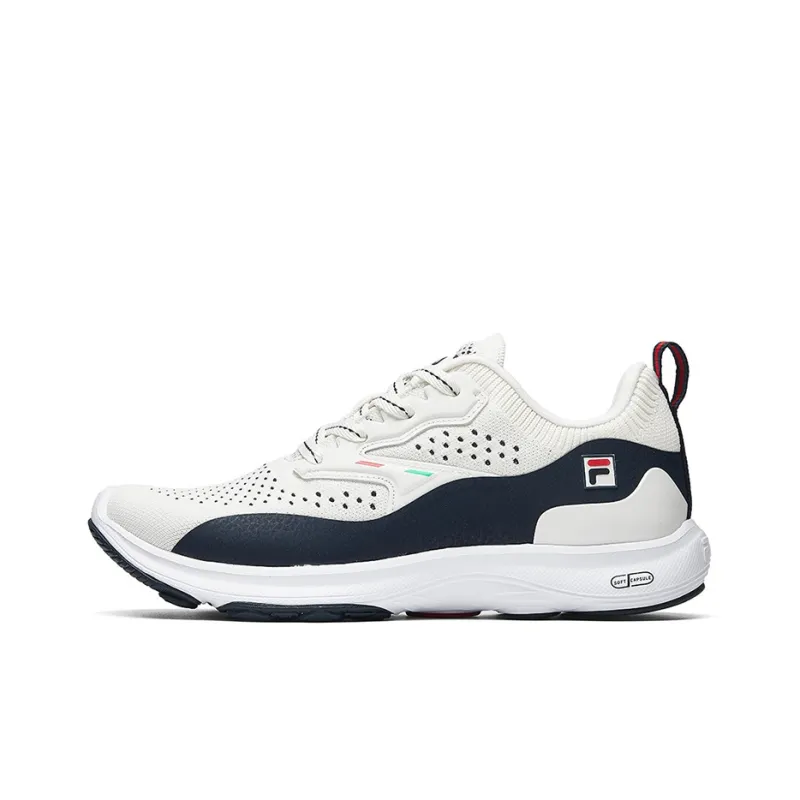 FILA Hyper Runner Cushioned Wear-Resistant Breathable Low-Top Running Shoes Women's Litchi White-0