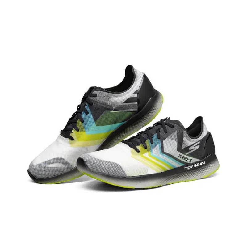 Skechers Speed 6 Hyper Low Top Running Shoes Unisex Black-2