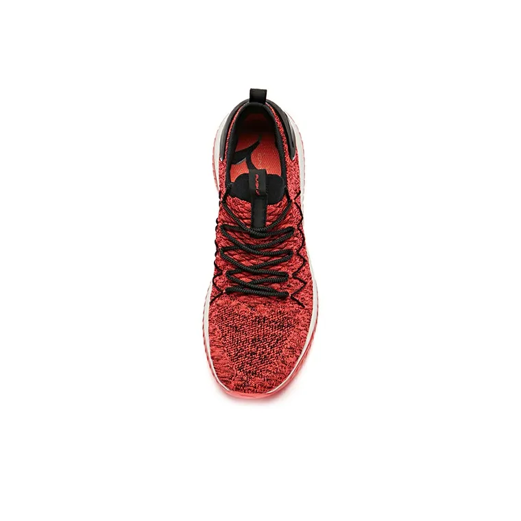 Anta Lightweight And Breathable Low Top Running Shoes Men's Red Black-3