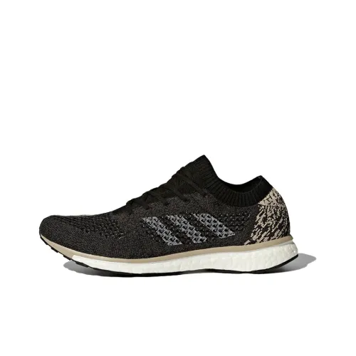 Adidas Adizero Primeknit Running Shoes Unisex Low-Top Black/Khaki